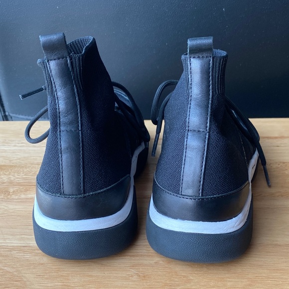 Maje Black Knit High-Top Sneakers - Picture 6 of 9